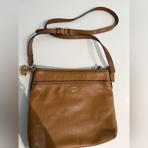 Coach Tan Leather Crossbody Bag